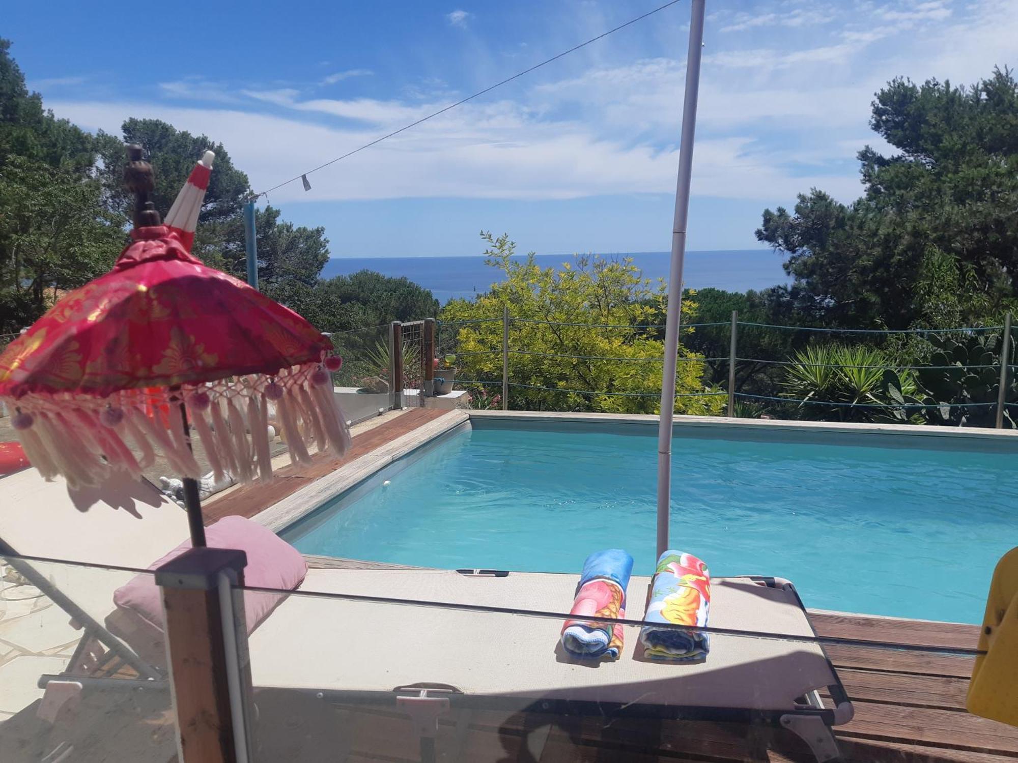Haut De Villa Au Mont St Clair Vue Exceptionnelle Mer Et Foret Terrasses, Piscine, Petanque, Solarium Prives Sète Exterior foto